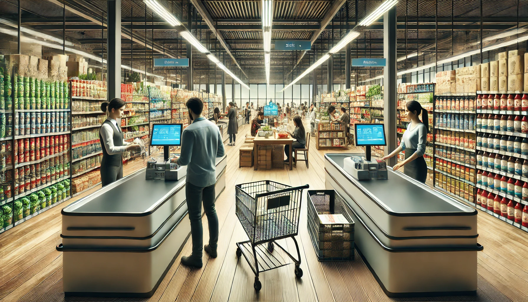 Pórticos antihurto en supermercados